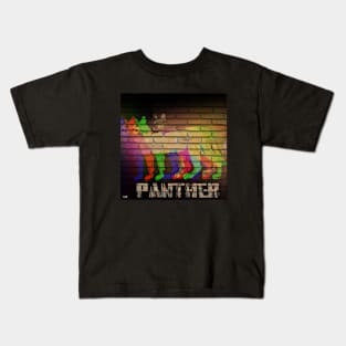 Popart Panther Graffiti Kids T-Shirt